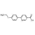 CAS#: 887976-40-1, 6-[4-(Ethylsulfanyl)phenyl]nicotinic acid