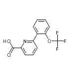 CAS#: 887983-48-4, 6-[2-(Trifluoromethoxy)phenyl]-2-pyridinecarboxylic acid
