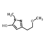 CAS 登录号：888229-73-0， 3-(2-甲氧基乙基)-1-甲基-1H-吡唑-5-醇