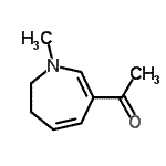 CAS 登录号：88830-13-1， 1-(1-甲基-6,7-二氢-1H-氮杂卓-3-基)乙酮