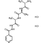 CAS#: 88874-01-5, (2S)-2-Amino-N-[(2S)-1-{[(2S)-1-(2-isonicotinoylhydrazino)-1-oxo-2-propanyl]amino}-1-oxo-2-propanyl]propanamide dihydrochloride