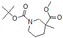 CAS#: 888952-55-4, 3-Methyl-1,3-Piperidinedicarboxylic Acid 1-(1,1-Dimethylethyl) 3-Methyl Ester
