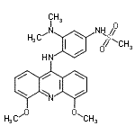 CAS#: 88914-44-7, N-{4-[(4,5-Dimethoxy-9-acridinyl)amino]-3-(dimethylamino)phenyl}methanesulfonamide