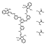 CAS#: 88949-19-3, 2-hydroxypropanoic acid; N2,N4,N6-tris[3-[[(E)-2-(1,3,3-trimethylindol-1-ium-2-yl)vinyl]amino]phenyl]-1,3,5-triazine-2,4,6-triamine