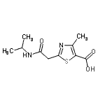 CAS#: 889940-49-2, 2-[2-(Isopropylamino)-2-oxoethyl]-4-methyl-1,3-thiazole-5-carboxylic acid