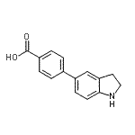 CAS#: 889953-90-6, 4-(2,3-Dihydro-1H-indol-5-yl)benzoic acid
