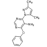 CAS#: 889985-51-7, 4-(3,5-dimethylpyrazol-1-yl)-6-phenoxy-pyrimidin-5-amine