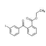 CAS 登录号：890098-39-2， 乙基2-(3-碘苯甲酰基)苯甲酸酯