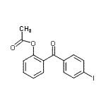 CAS 登录号：890099-28-2， 2-(4-碘苯甲酰基)苯基乙酸酯