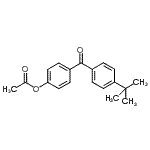 CAS#: 890099-70-4, 4-[4-(2-Methyl-2-propanyl)benzoyl]phenyl acetate