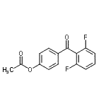 CAS 登录号：890100-01-3， 4-(2,6-二氟苯甲酰)苯基乙酸酯
