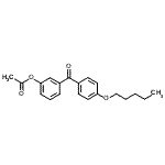 CAS#: 890100-06-8, 3-[4-(Pentyloxy)benzoyl]phenyl acetate