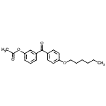CAS#: 890100-08-0, 3-[4-(Hexyloxy)benzoyl]phenyl acetate