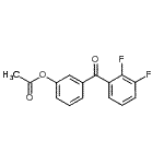 CAS#: 890100-12-6, 3-(2,3-Difluorobenzoyl)phenyl acetate