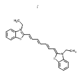 CAS 登录号：89013-15-0， 3-乙基-2-[(1E,3E,5E,7Z)-7-(3-乙基-1,3-苯并噻唑-2(3H)-亚基)-1,3,5-庚三烯-1-基]-1,3-苯并噻唑-3-鎓碘化物