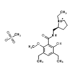 CAS 登录号：89020-43-9， (2S)-2-{[(3,5-二乙基-2-羟基-6-甲氧基苯甲酰基)氨基]甲基}-1-乙基吡咯烷鎓甲烷磺酸酯