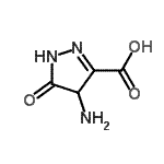 CAS#: 89033-46-5, 4-Amino-5-oxo-4,5-dihydro-1H-pyrazole-3-carboxylic acid