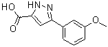 CAS 登录号：890591-64-7， 3-(3-甲氧基苯基)-1H-吡唑-5-羧酸