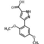 CAS#: 890621-06-4, 3-(2,5-Dimethoxyphenyl)-1H-pyrazole-5-carboxylic acid