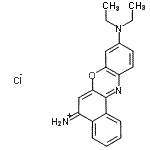 CAS#: 89168-53-6, 5-Amino-N,N-diethyl-9H-benzo[a]phenoxazin-9-iminium chloride