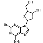 CAS#: 89178-21-2, 2-Bromo-9-(2-deoxypentofuranosyl)-9H-purin-6-amine