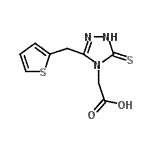 CAS#: 892874-27-0, [3-(2-Thienylmethyl)-5-thioxo-1,5-dihydro-4H-1,2,4-triazol-4-yl]acetic acid