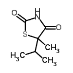 CAS#: 89295-65-8, 5-isopropyl-5-methyl-thiazolidine-2,4-dione