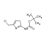 CAS#: 892952-70-4, 2-Methyl-2-propanyl [4-(chloromethyl)-1,3-thiazol-2-yl]carbamate