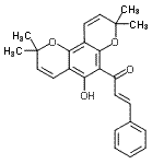 CAS#: 89354-00-7, (2E)-1-(5-Hydroxy-2,2,8,8-tetramethyl-2H,8H-pyrano[2,3-f]chromen-6-yl)-3-phenyl-2-propen-1-one