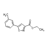 CAS#: 893638-47-6, Ethyl 5-(3-methylphenyl)-1,2-oxazole-3-carboxylate