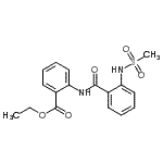 CAS#: 89369-45-9, Ethyl 2-({2-[(methylsulfonyl)amino]benzoyl}amino)benzoate