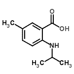 CAS#: 893727-37-2, 2-(isopropylamino)-5-methyl-benzoic acid