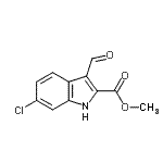 CAS#: 893730-96-6, Methyl 6-chloro-3-formyl-1H-indole-2-carboxylate