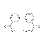 CAS#: 893736-81-7, 3'-(Methoxycarbonyl)-3-biphenylcarboxylic acid