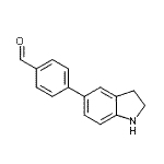 CAS#: 893738-94-8, 4-(2,3-Dihydro-1H-indol-5-yl)benzaldehyde
