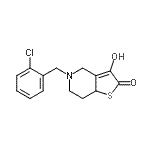 CAS#: 89481-78-7, 5-(2-Chlorobenzyl)-3-hydroxy-5,6,7,7a-tetrahydrothieno[3,2-c]pyridin-2(4H)-one