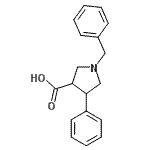 CAS#: 895241-86-8, 1-Benzyl-4-phenyl-3-pyrrolidinecarboxylic acid