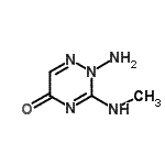 CAS#: 89569-70-0, 2-Amino-3-(methylamino)-1,2,4-triazin-5(2H)-one