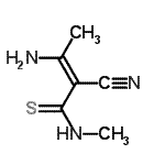 CAS 登录号：89598-72-1， (2Z)-3-氨基-2-氰基-N-甲基-2-丁烯硫代酰胺