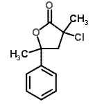 CAS#: 89630-70-6, 3-Chloro-3,5-dimethyl-5-phenyldihydro-2(3H)-furanone