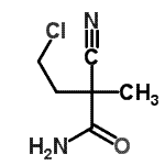 CAS#: 89641-58-7, 4-Chloro-2-cyano-2-methylbutanamide