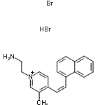 CAS 登录号：89711-12-6， 1-(2-氨基乙基)-3-甲基-4-[(Z)-2-(1-萘基)乙烯基]吡啶鎓溴化物氢溴酸盐(1:1:1)