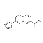 CAS#: 89781-55-5, 7-(1H-Imidazol-1-yl)-5,6-dihydro-2-naphthalenecarboxylic acid