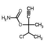 CAS#: 89850-55-5, 4-Chloro-3-methyl-1-pentyn-3-yl carbamate