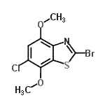 CAS#: 898748-50-0, 2-Bromo-6-chloro-4,7-dimethoxy-1,3-benzothiazole