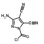 CAS#: 89875-96-7, 3-Amino-4,5-dicyano-1H-pyrazole-1-carbonyl chloride