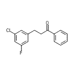 CAS 登录号：898750-01-1， 3-(3-氯-5-氟苯基)-1-苯基-1-丙酮