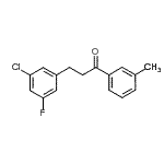 CAS#: 898750-07-7, 3-(3-Chloro-5-fluorophenyl)-1-(3-methylphenyl)-1-propanone