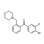 CAS 登录号：898750-62-4， (4-溴-3-氟苯基)[2-(4-吗啉基甲基)苯基]甲酮