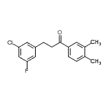 CAS#: 898750-76-0, 3-(3-Chloro-5-fluorophenyl)-1-(3,4-dimethylphenyl)-1-propanone